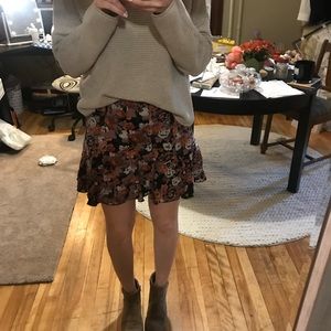 Urban outfitters byCorpus high waist floral pleated mini skirt